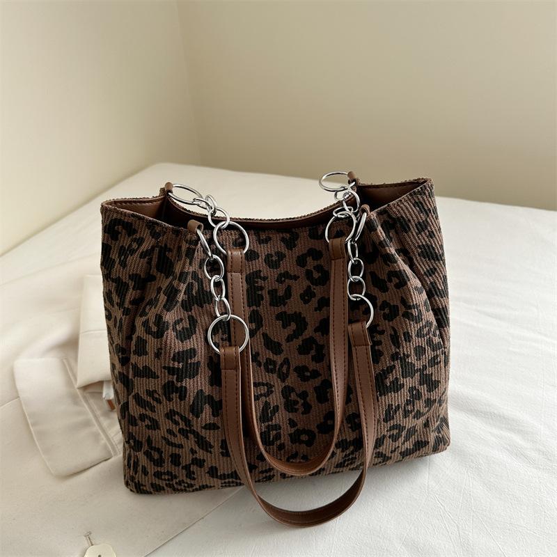 

Ретро тренд мода леопардовый принт персонализированная мода большая вместимость портативная на плечо подмышку сумка повседневная универсальная