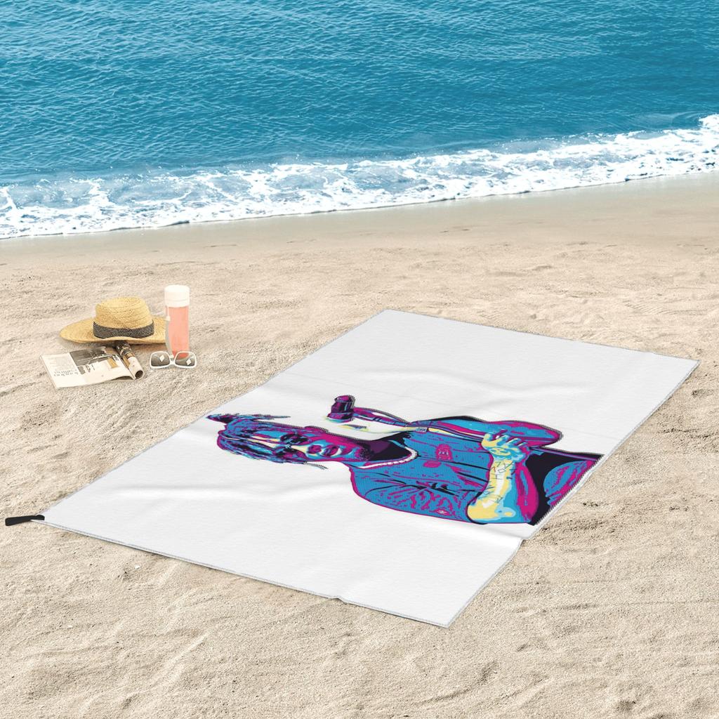 Juice Wrld Retro Beach Towel Soft Microfiber Quick Dry Absorbent Quick Towels For Pool