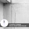 2/4Pcs Crack Monitor Plastic Easy to-Use Grids Concrete Crack Monitorings Record Standard Crack Monitors