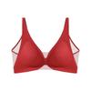 Women's Red Tiger Year Bridal Lingerie Set: Seamless Mesh Push-Up Bra & Panty Gift Box