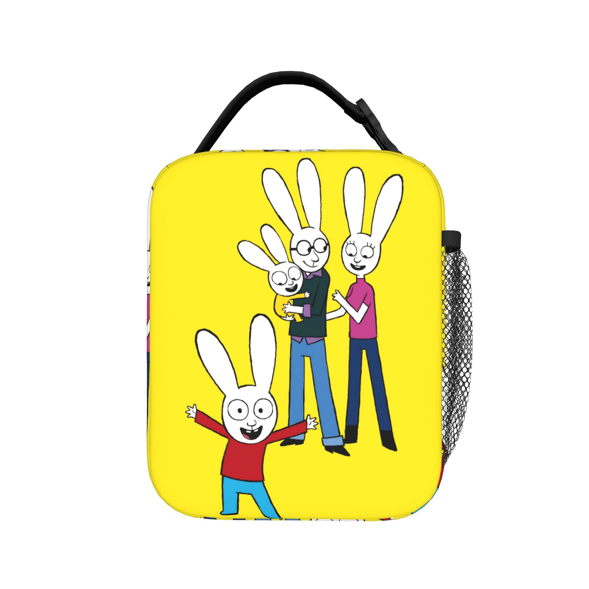 Simons Super Konijn Geïsoleerde Lunchtas Groot Graag gedaan!  Herbruikbare Thermische Tas Tote Lunchbox School Reizen Voedseltas One Size
