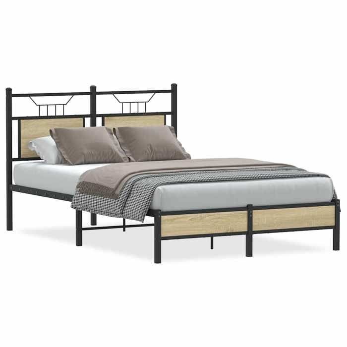 VidaXL Bed Frames Without Mattress Sonoma Oak 120x200 Cm 4106942