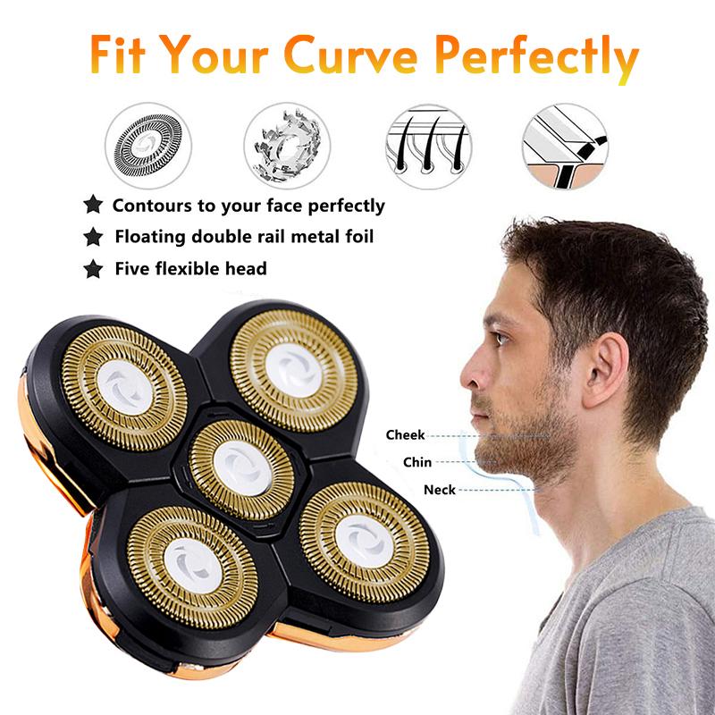 Xiaomi Replacement Electric Shaver Head Nose Trimmer Hair Clipper Facial Cleaning Brush Massage Head Spare 3/4/5 Cutter Floating Head