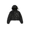 Wave Quilting Hoody Jumper  Black 