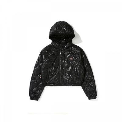 Bbc Earth Wave Quilting Hoody Jumper  Black 