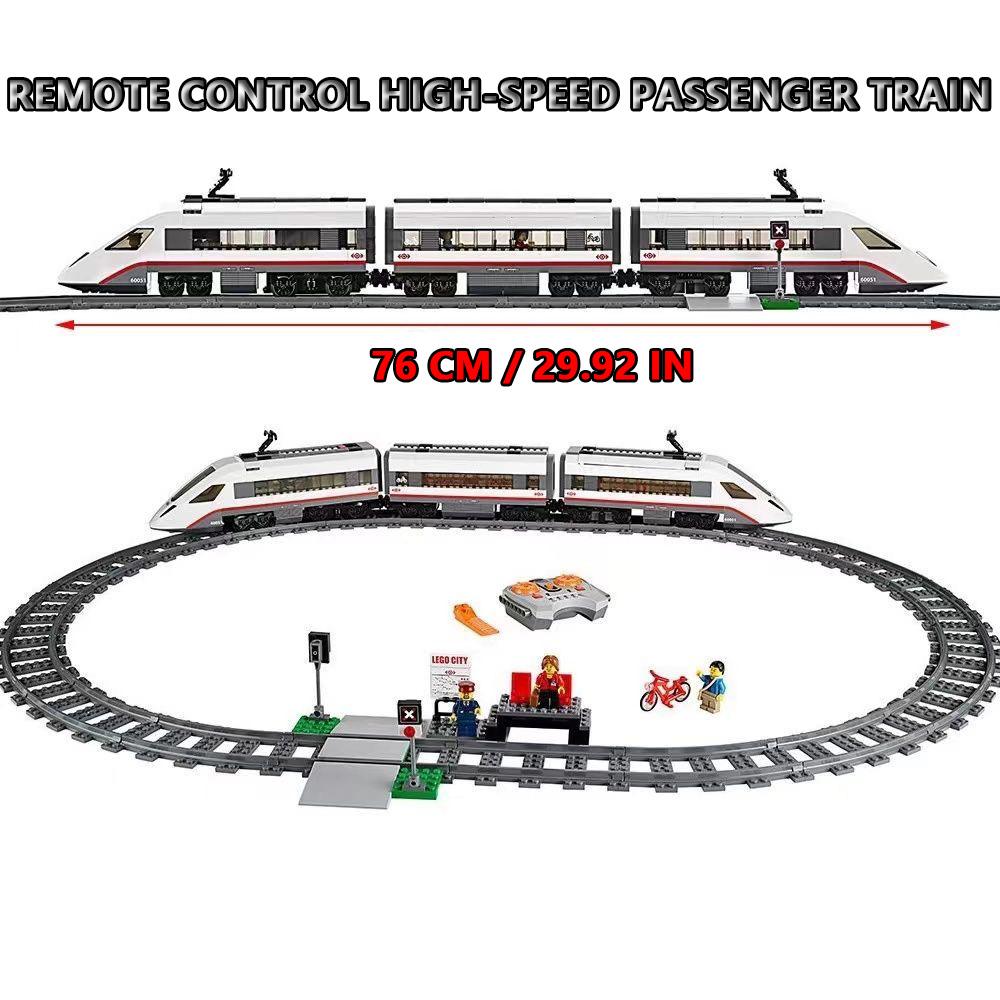 Remote Control High-speed Passenger Train 659Pcs CITY Building Blocks Children's Educational Toys Christmas Birthday Gift