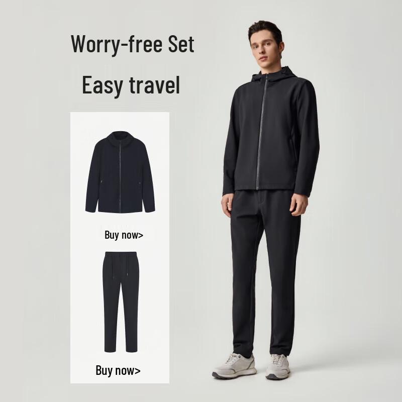 DIKENI Men s Lightweight Knit Casual Trousers 2XL (54)