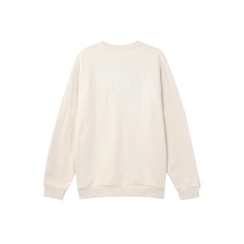 Li Ning Einfarbig Bequem Schlichtes Logo Lauf-Sport-Freizeit-Langarm-Sweatshirt Unisex-Sweatshirt AFDL39-1