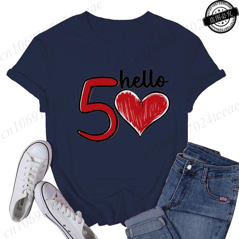 Hello Birthday TShirt for Women Clothing th Print TShirts Clothes Short Sleeve Tees Birthday Girls Party Tshirt Tops