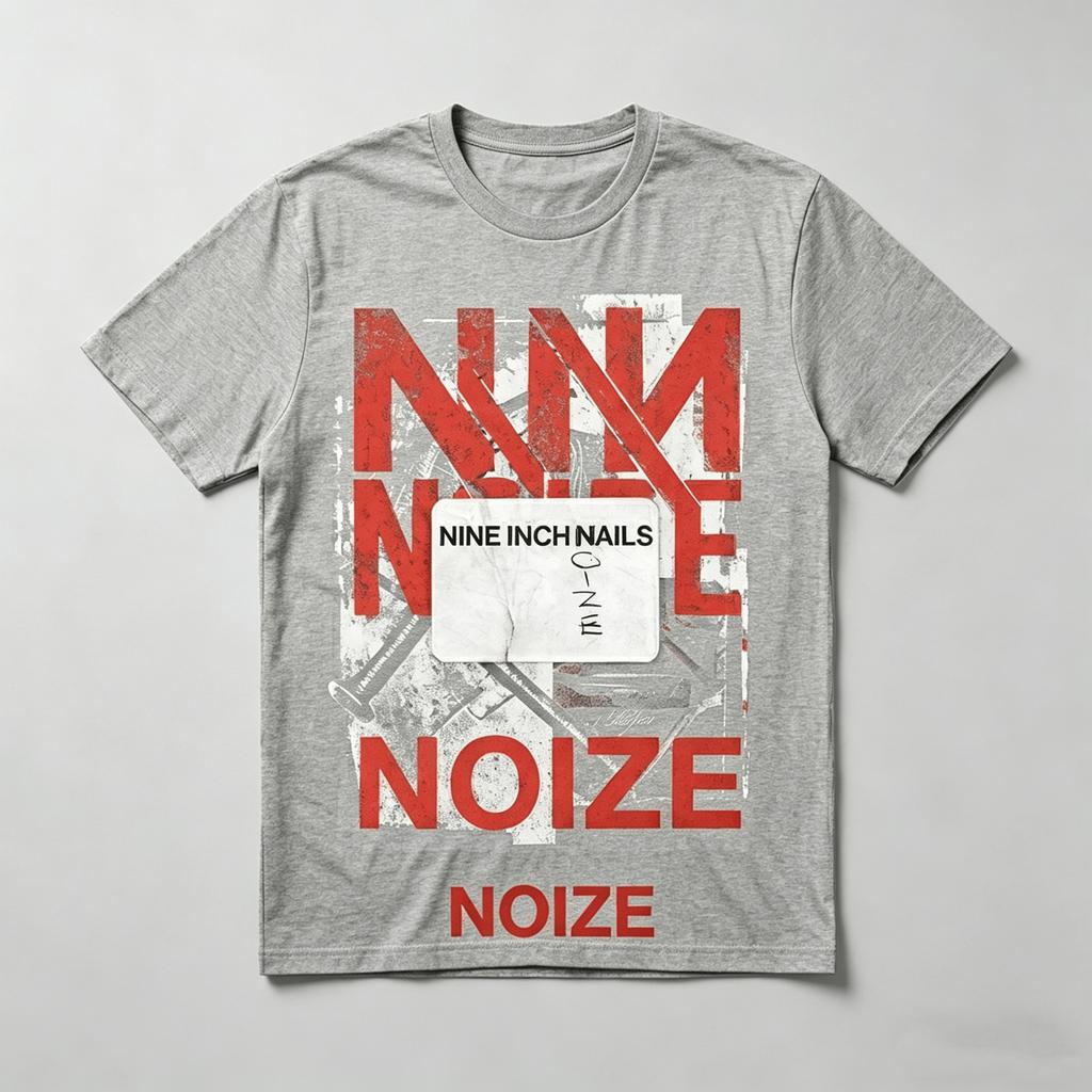 2026 NIN New Album Nine Inch Noize Boys Unisexs TShirt Unisex ONeck 100Cotton Short Sleeve Y2k Pop Oversized Exclusive Rock Tee