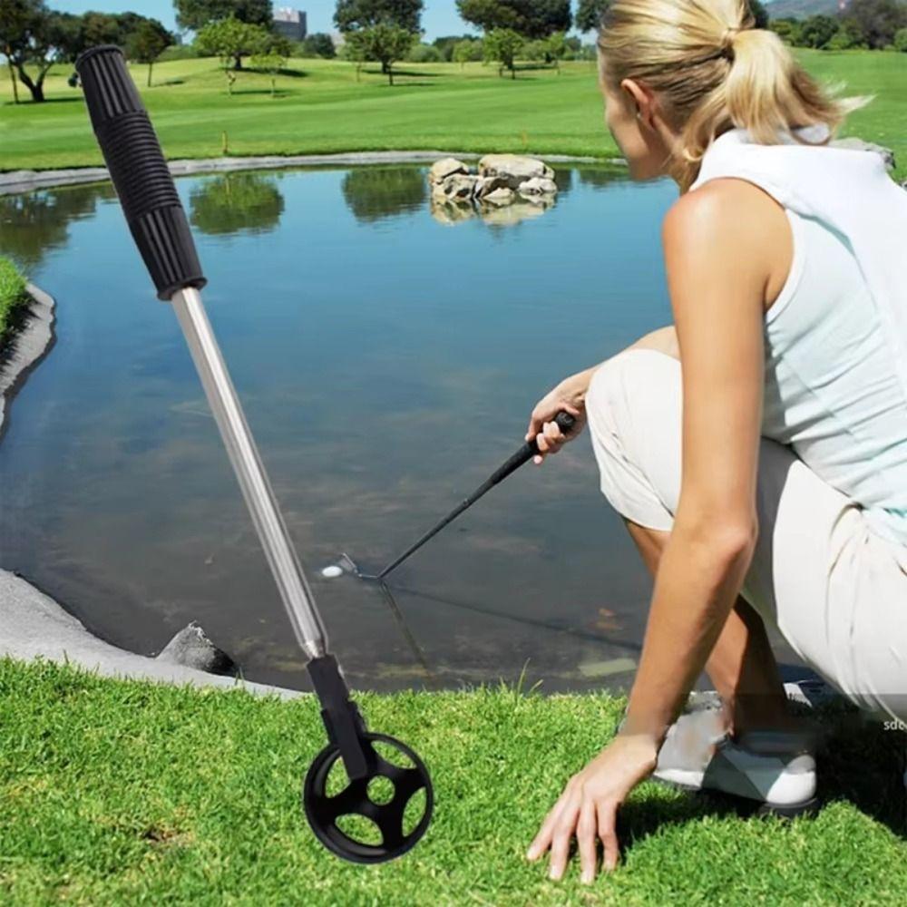 Adjustable Telescopic Golf Ball Retriever Non-Slip Handle Portable Golf Ball Catcher  Golf Gifts