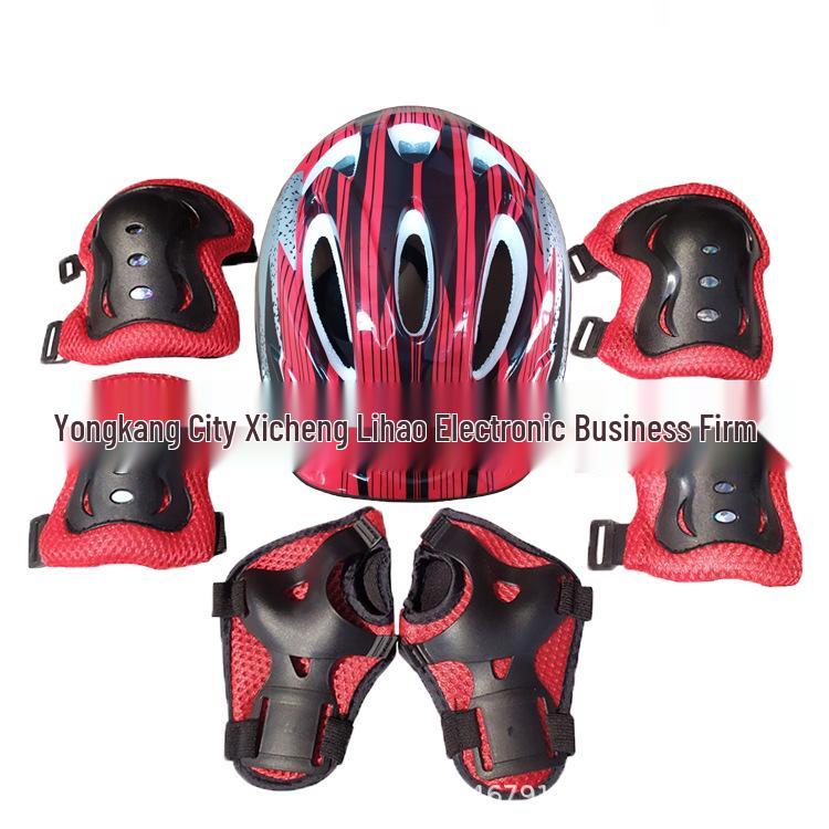 Dětská 7dílná bezpečnostní sada pro helmy, kola, brusle a skateboardy