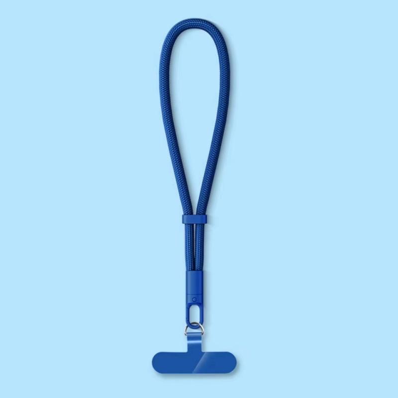 Universal Adjustable Mobile Phone Lanyard Short Wrist Strap with Self-locking Anti-drop Design Durable Polyester Phone Strap