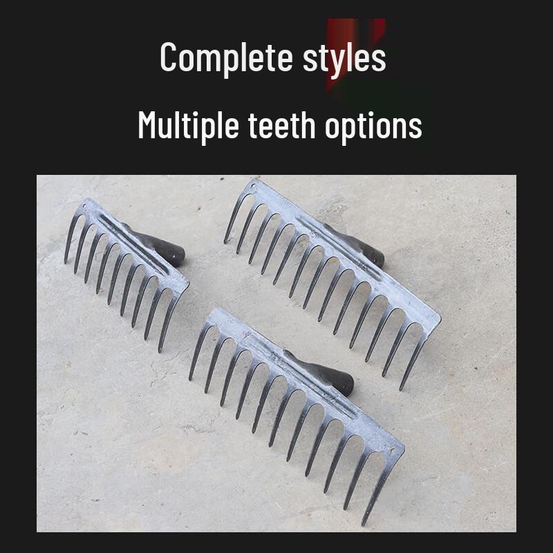 13-Tooth Manganese Steel Garden Rake with 1.2m Handle