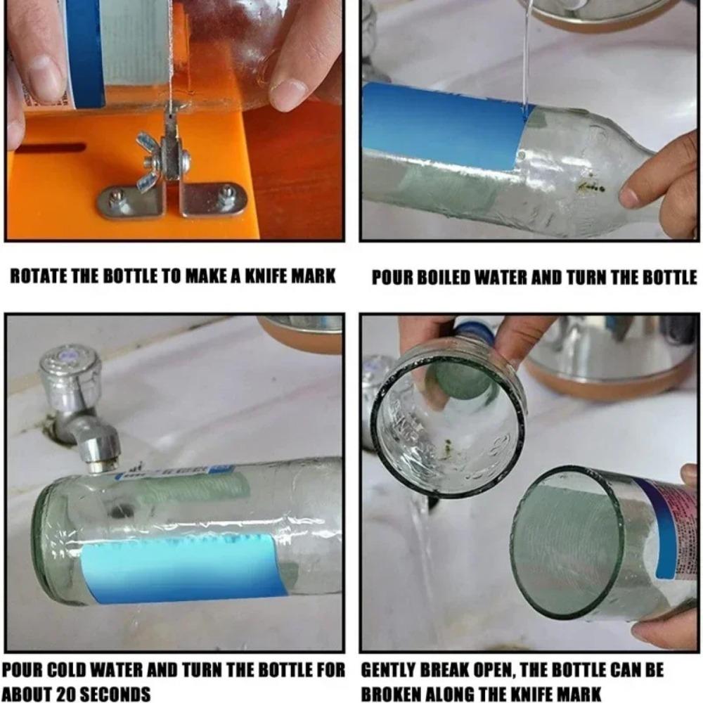 Universal Adjustable DIY Glass Bottle Cutter Sizes Metal Glassbottle Cut Machine Wine Bottles Crafting Decorations Cutting Tool