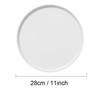 Nordic Ceramic Dinner Plates Round Salad Dish Pure White Steak Food Dessert Cake Tray Party Dinnerwares