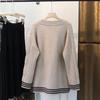 Fall Winter Wool Cardigan Women's Mid-length V-neck Sweater Loose Thick Cashmere Knitted Jacket