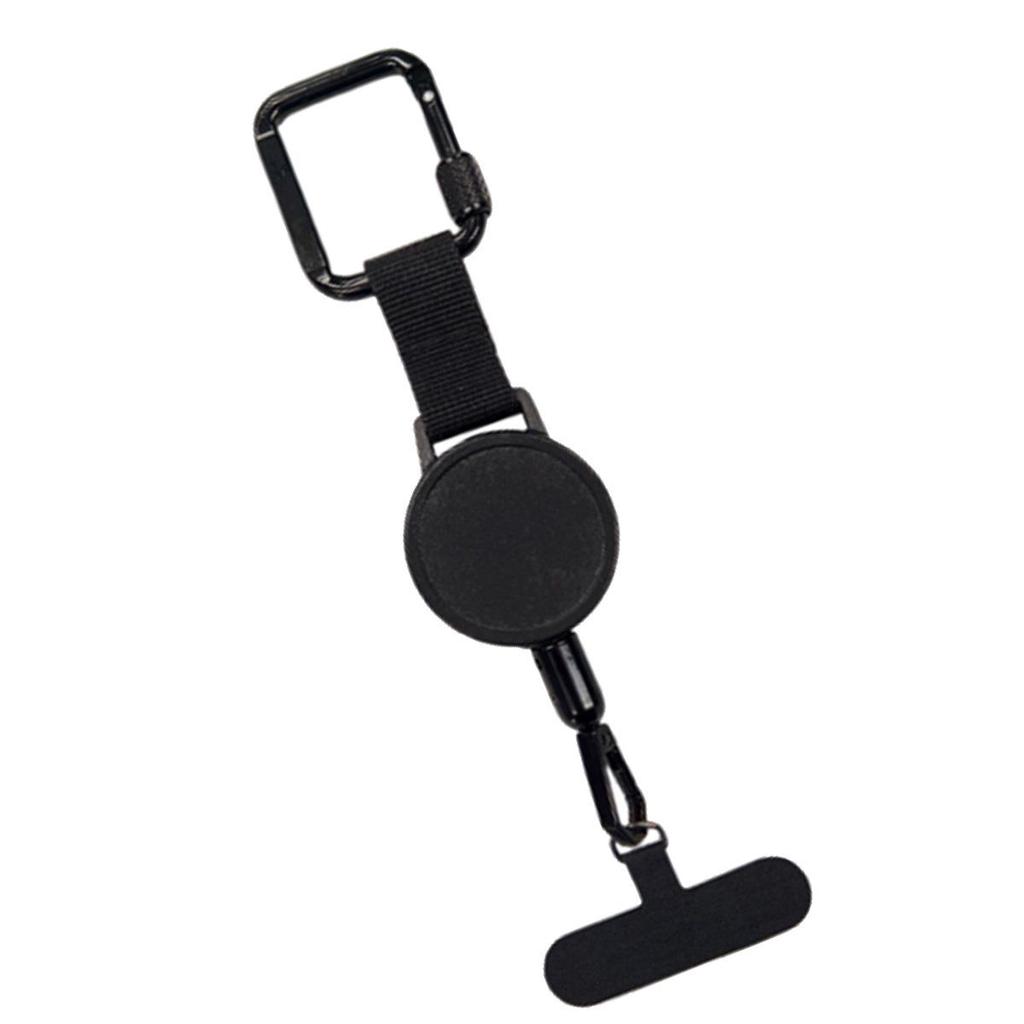 Portachiavi Retrattile da Alpinismo Outdoor con Clip a Fibbia Easy-Pull e Portabadge con Cavo in Acciaio