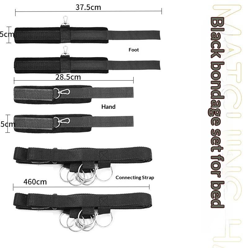 Bed Restraint Set Couple Sex Toys Bondage Handcuff Kit Adult Game Tool 18+ Erotic Tie Downs Arm Ankle Sextoy