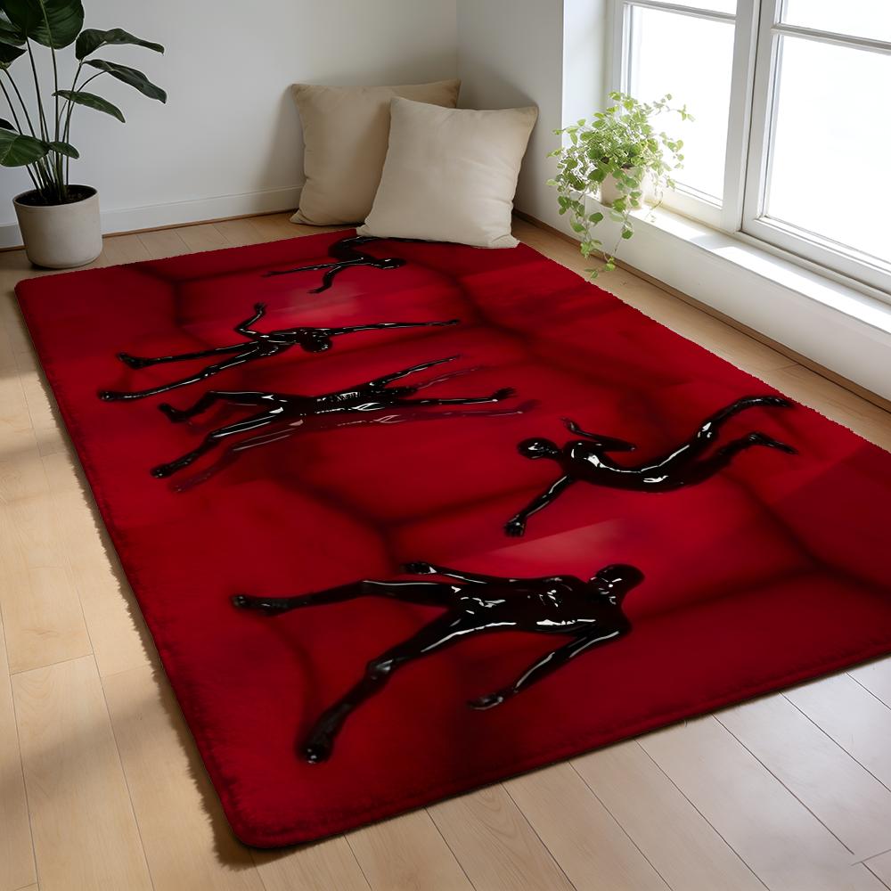 A-AHS American Horror Story TV Movie Floor Mat Soft Flannel Floor Mat Non-Slip Absorbent Rug For Home Bedroom Bathroom