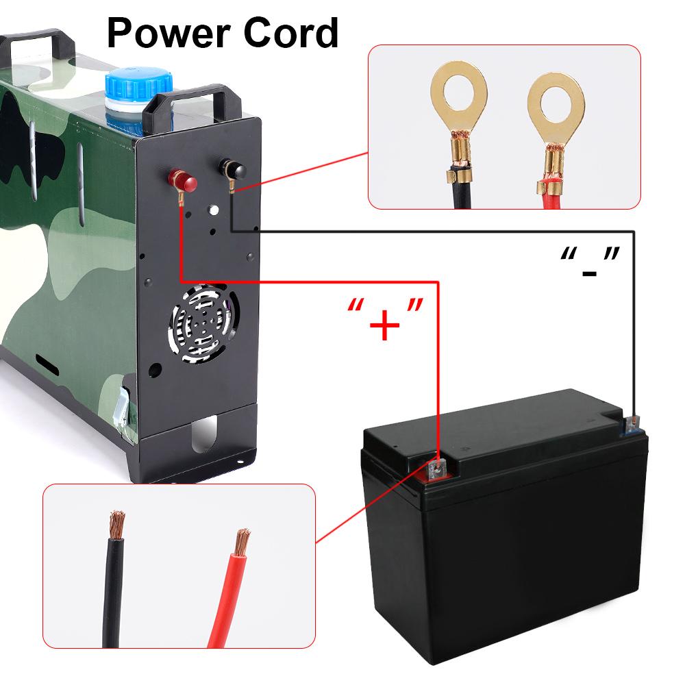 12V&24V Universal Power Connection Cable Is Used To Connect The Parking Heater And Starting Power M6 Battery Connection Terminal