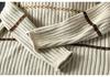 Women's Retro Striped Jacquard Knit Sweater - Loose Fit, Plus Size, Cozy Autumn/Winter Pullover