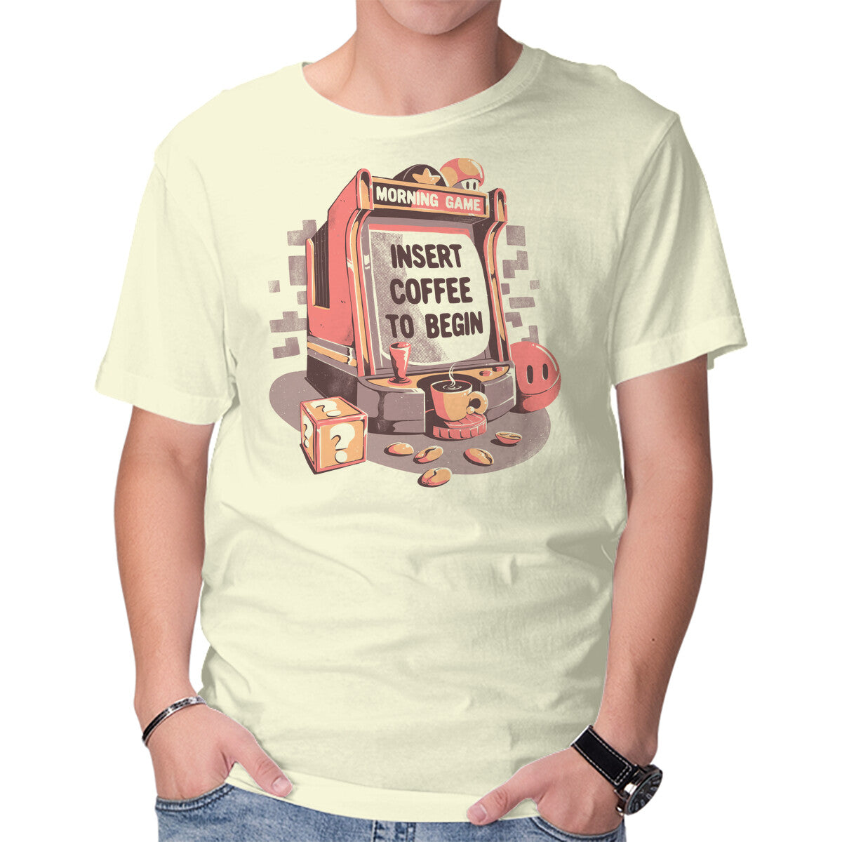 Unisex Crew Neck T-Shirt Insert Coffee To Begin Graphic Short Sleeve Casual Tee XXXL