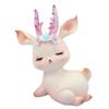 Kawaii Resin Pink Deer Ornament Mini Deer Birthday Cake Decor Baby Deer Doll Sculpture  Bedroom