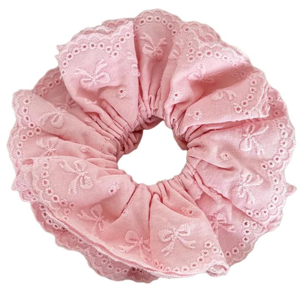 Temperament Elastic Hair Scrunchies for Girl Lace Trim Hair Rope Makeup Spring Hair Rope for Girl Hair Styling Supply