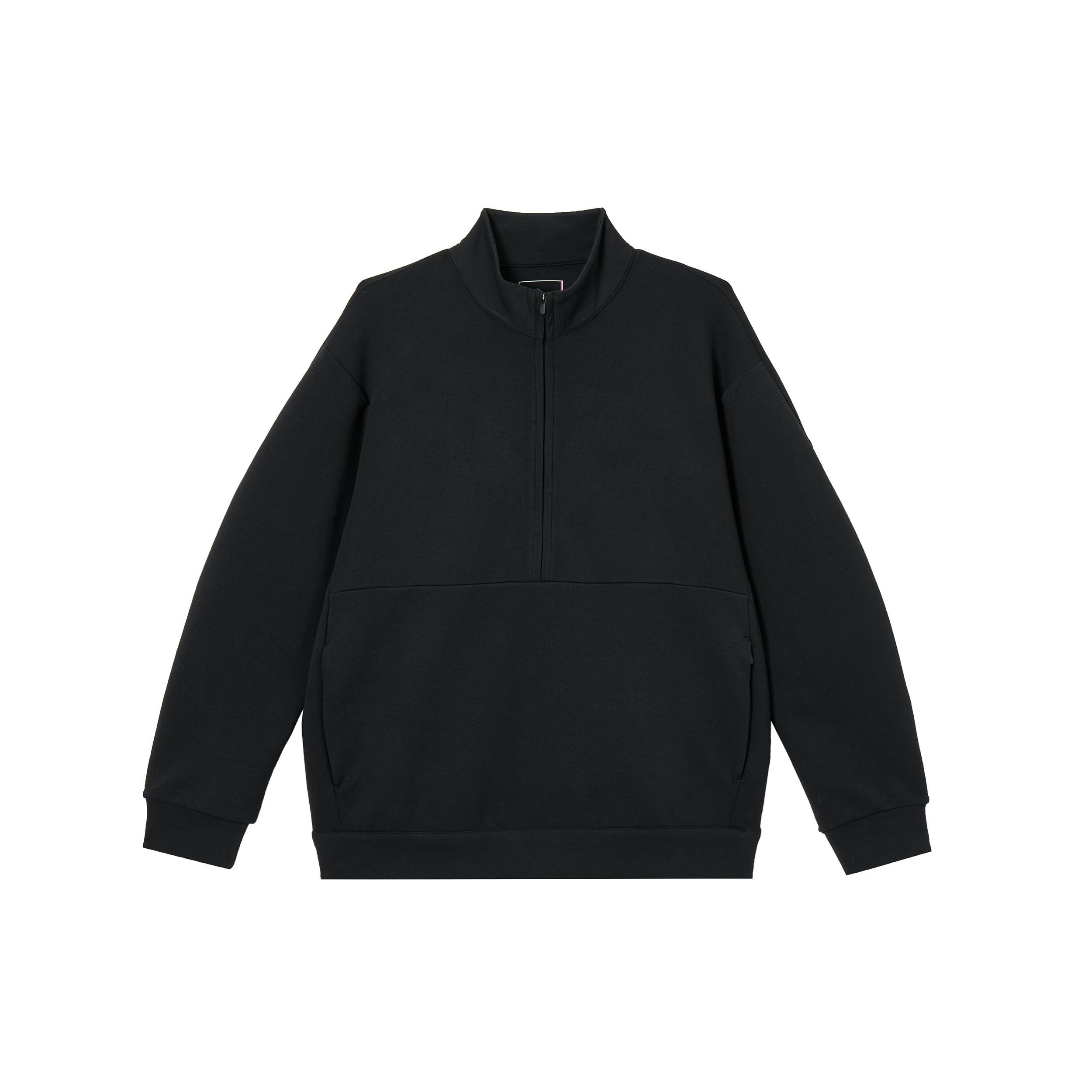 Nike Men's Black/Dark/Grey Dri-Fit Impossibly Soft 24.7 Series Stand Collar Comfortable Casual Sweatshirt Sweatshirt -Smoke- Hq6954010 Cm