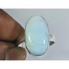 Natural Larimar Pectolite 925 Solid Sterling Silver Ring Size US-6.5 PG-61