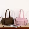 Solid Color Large Capacity Shoulder Bag Women's Tote Bag