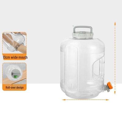 Transparenter tragbarer Wasserspender-Eimer mit Hahn und Schlauch