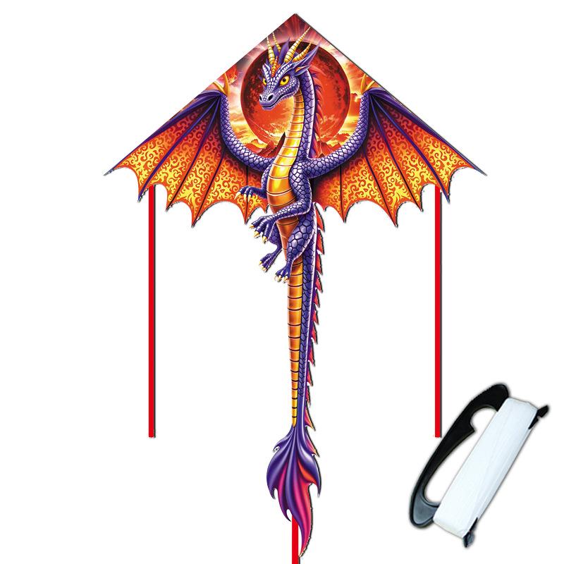 Weifang Winged Dragon Kite: Cartoon Animal Kite for Kids & Adults