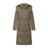 Human Down Jacket Women's Long Winter White Duck Down Knee Thickened Coat