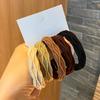 5pcs/Bag Women High Elastic Seamless Hair Rope Durable Girls No Crease Ponytail Holder Rubber Band Hair Accessories