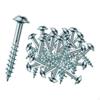 100Pcs M4 25 Self Tapping Screws Wood Screw Sturdy Woodworking Oblique Hole Coarse Thread
