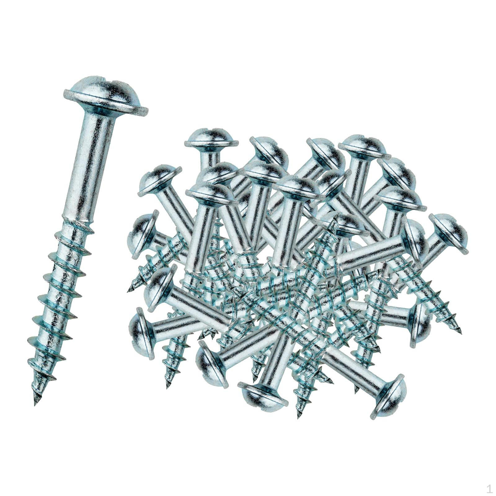 

100Pcs M4 25 Self Tapping Screws Wood Screw Sturdy Woodworking Oblique Hole Coarse Thread