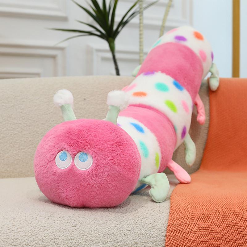 Insect Cute Cartoon Long Body Plush Toys Material Bedside Relaxation Sleep Doll