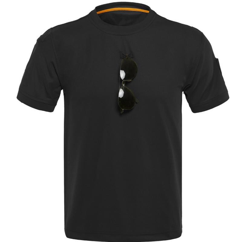 IELGY Outdoor T-shirt Men's Loose Large Size Casual Short-sleeved Stretch And Quick-drying Camouflage Training T-shirt Outdoor Short-sleeved Men