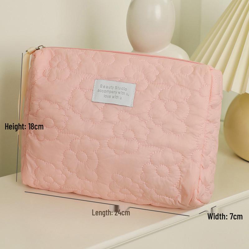 2023 Roztomilá taštička na péči o pleť a make-up v barvách bonbónů - Velká kapacita, přenosná, ve stylu Ins pro ženy