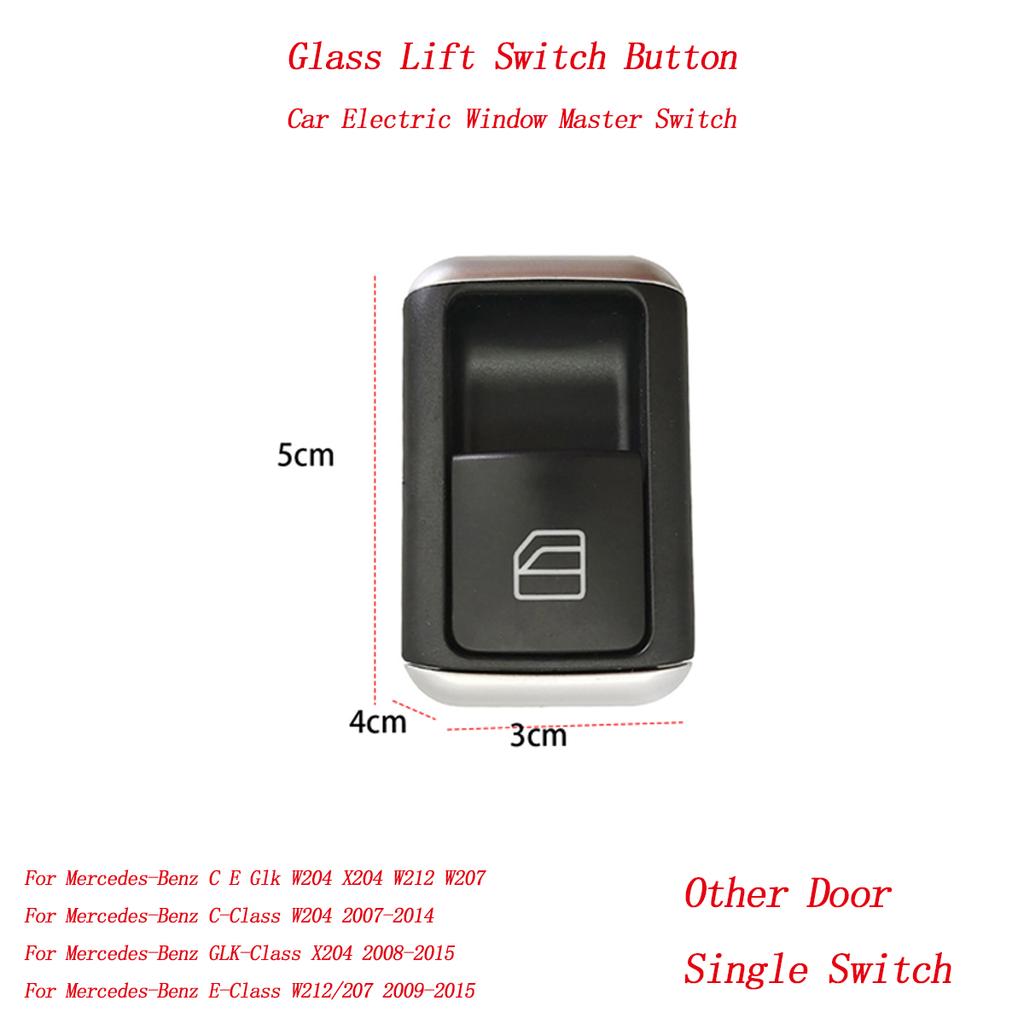 The Glass Lift Switch Button Is Not Easily Damagedfitted With Connectorsuitable For Mercedes-Benz C E Glk W204 X204 W212 W207