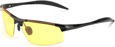 SOXICK Night Driving Polarized Sports Day and Night Yellow UV400 Drop Ultra Lightweight Men's Sunglasses, Sunglasses, Glasses, Use, Lenses,