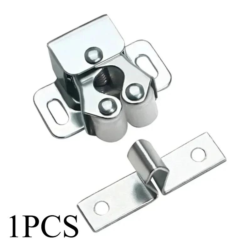 Press The Home Wardrobe Door Buckle Touch The Bead Magnetic Dual Wheel Spring Fixed Lock Buckle Low Foot Cabinet Door Buckle