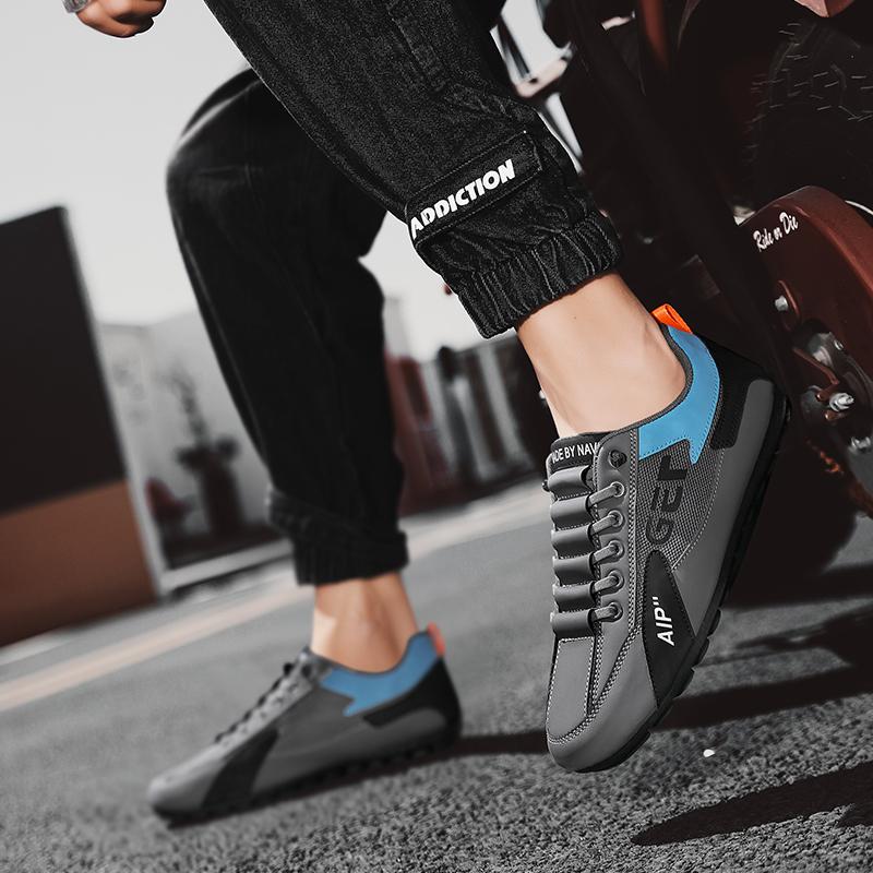 Мужская нескользящая износостойкая модная дышащая обувь с сеткой для спорта и отдыха — фото 21