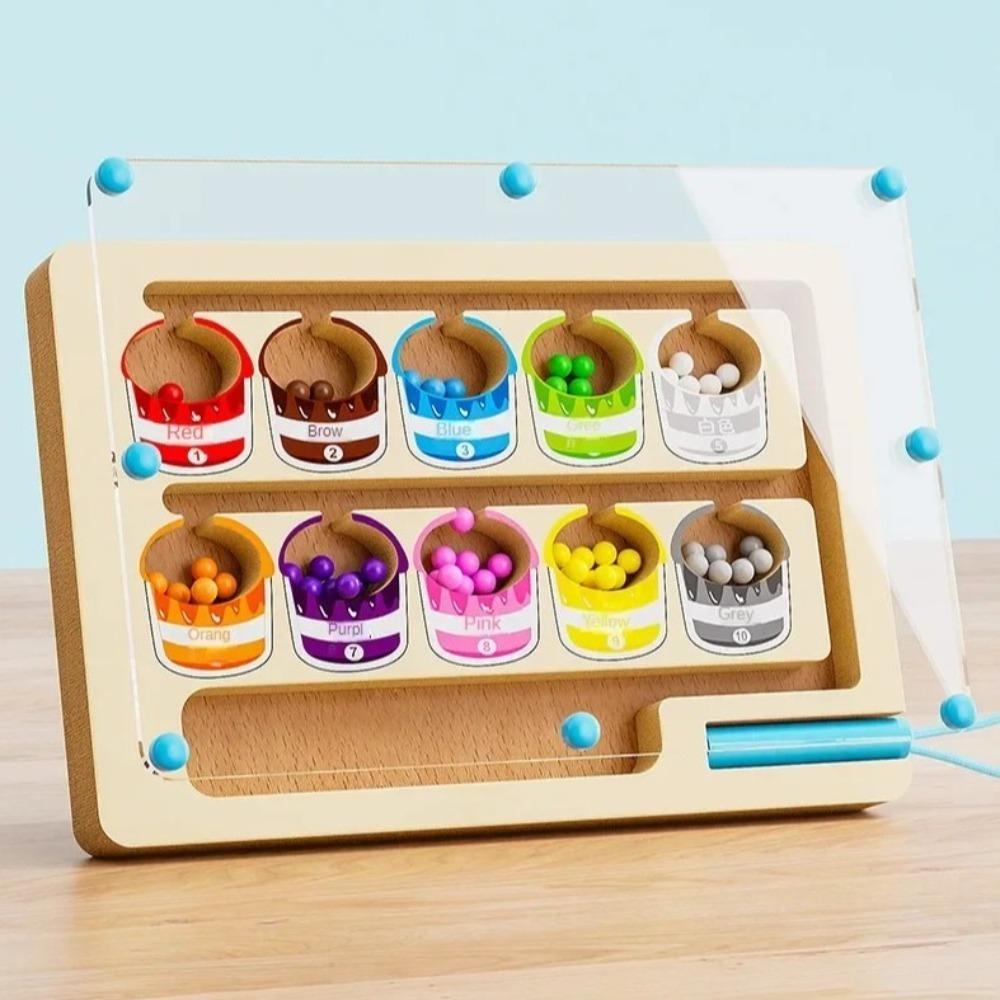 Creative Toy Color Sorting Games Fine Motor Skills Development Moving Bead Games  Sensory Play