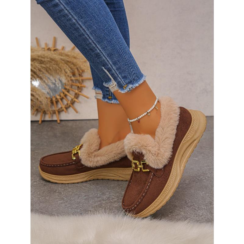 

Mao Mao Рот Теплые Спортивные Женские Зимние Большого Размера Толстая Подошва Плюшевые Утолщенные Металлическая Цепь Хлопковые Ботинки 44 коричневый