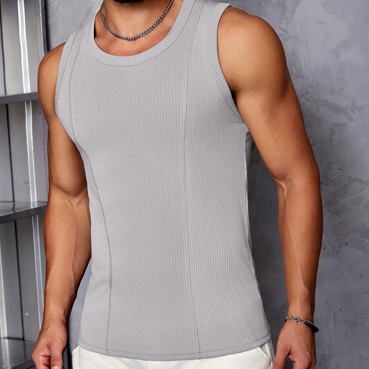 

Men s Quick-Dry Breathable Sleeveless Tank Top for Summer Sports & Casual Fitness L
