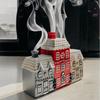Charming Resin Village Incense Cone Holder Unique Decorative Piece For Holiday Decor