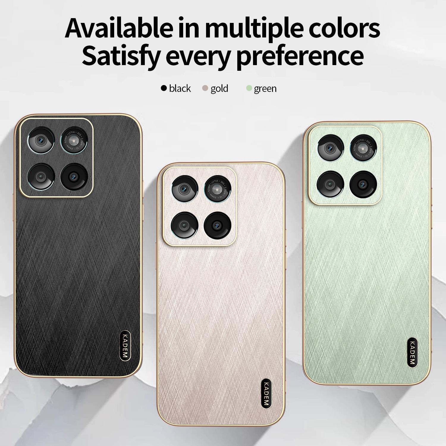 

Для Motorola Edge 60 Fusion, Чехол для телефона Роскошная матовая кожа Гальванизированный бампер Мягкая TPU накладка Motorola Edge 60 Fusion зелёный